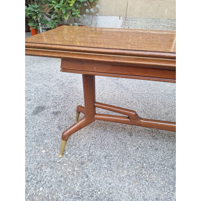 Wooden Console Table with Burl Wood Top and Formica Top, 1950s For Sale - Image 15 of 18