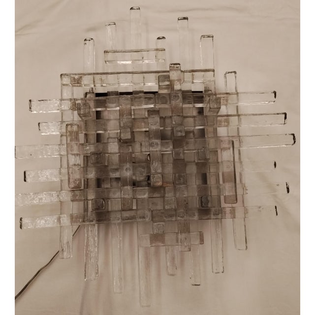 Large Glass Wall Sconce attributed to Poliarte, Murano, 1960s For Sale - Image 16 of 16