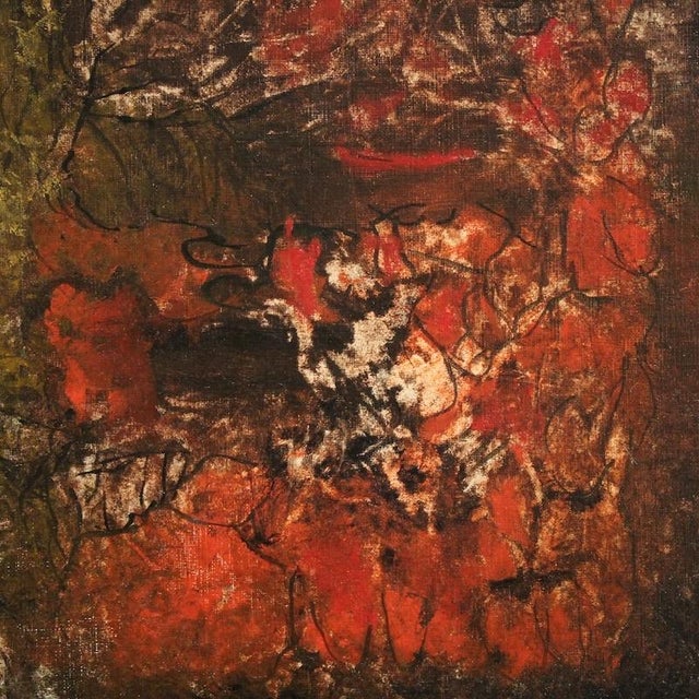 J. Wolff, American Abstract Composition, 1960, Oil on Canvas For Sale - Image 11 of 15