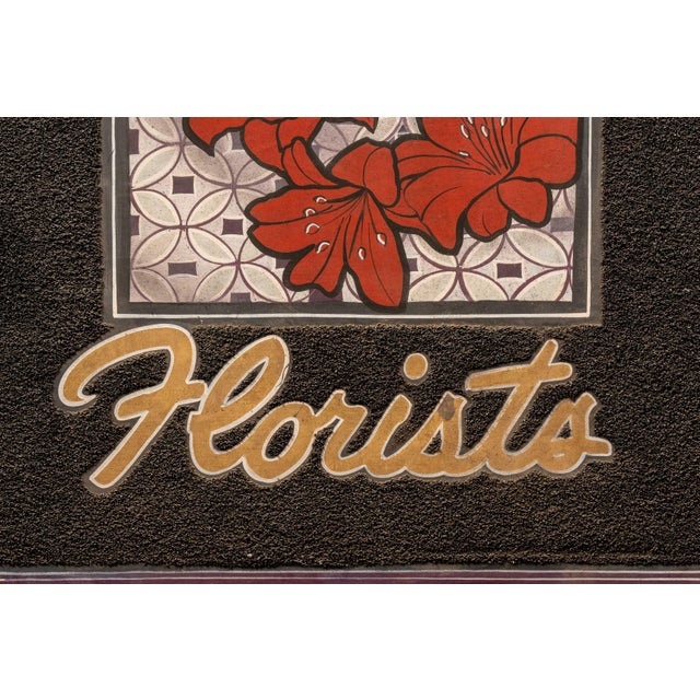Vintage Silva Brothers Florists Double-Sided Schmaltz Sign For Sale - Image 9 of 14