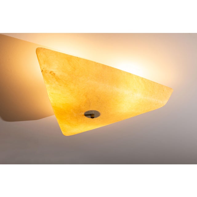 Triangular Fiberglass Ceiling Lamp, 1960s For Sale - Image 11 of 11