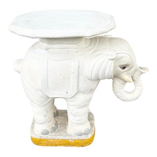Vintage Elephant Garden Stool For Sale
