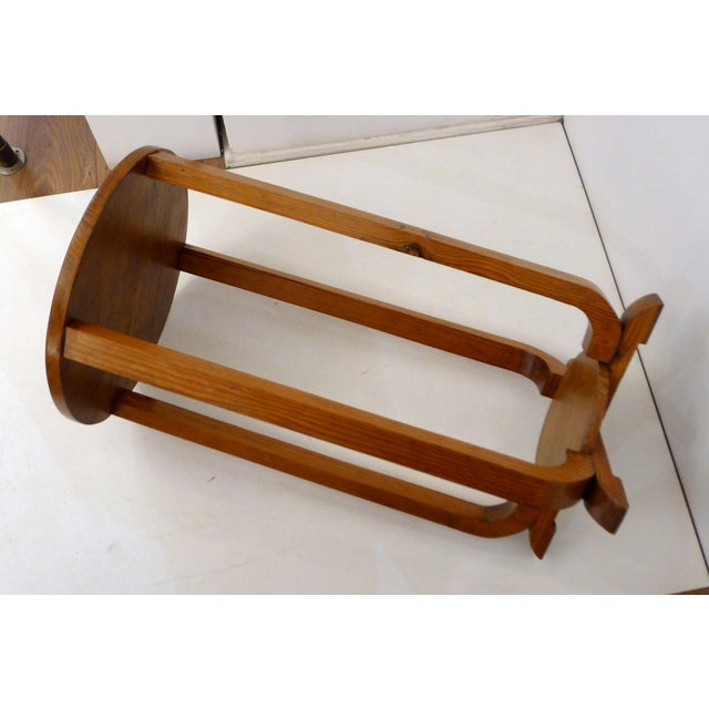 Art Deco Wooden Pedestal Table with Round Top, 1930s For Sale - Image 9 of 17