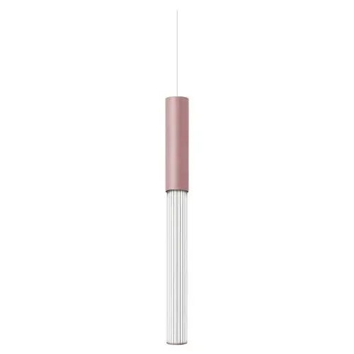 Pillar 75 Vertical Pink Aluminum Pendant Lamp by JSPR For Sale - Image 10 of 10