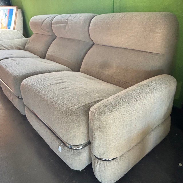 Vintage Aniline Leather Modular Sofa, Set of 3 For Sale - Image 3 of 12
