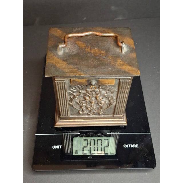 Antique 1895 Chandler’s Mechanical Bank National Brass Works Safe For Sale - Image 4 of 14