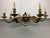 Early 20th Century Antique Italian Painted Brass Chandelier For Sale - Image 5 of 10