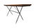 Mid-Century Modern Vintage Rare Mid Century Modern X-Base Wrought Iron Walnut Flip Top Walnut Dining Table / Console / Desk Restored Brass For Sale - Image 3 of 12