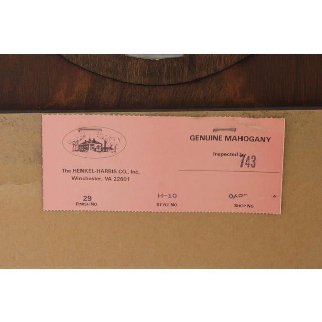 Henkel Harris Spnea Chippendale Mahogany Mirror For Sale - Image 13 of 13