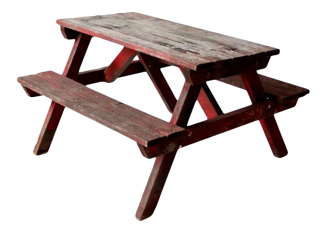 テーブル・チェア・ハンモック CAPTAIN STAG WOOD PICNIC TABLE