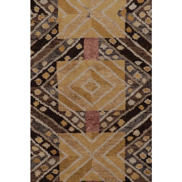 Contemporary Scandinavian Style Geometric Wool Rug by Rug & Kilim, India For Sale In New York - Image 6 of 10