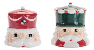 Ceramic Nutcracker Canister (Set of 2)