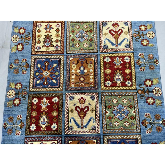 Blue Blue Four Seasons Bakhtiari Design Wool Rug, 5' X 6'6" For Sale - Image 8 of 14