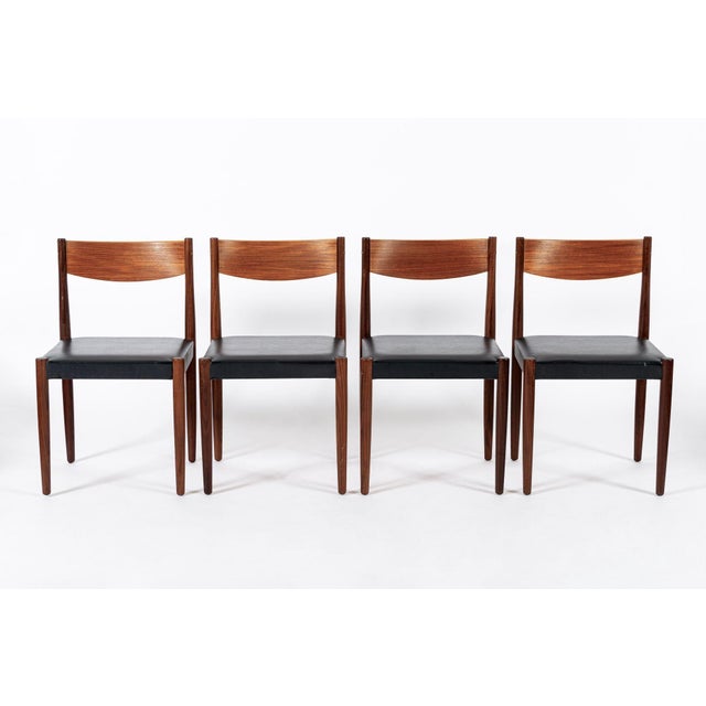 Mid-Century Modern Mid Century Danish Modern Teak Dining Chairs by Poul Volther for Frem Rojle For Sale - Image 3 of 15