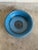Mid-Century Modern Knabstrup Keramik Blue Ceramic Salad Bowl Deep Glossy Azure Denmark Mid-Century Modern 1960s For Sale - Image 3 of 10