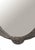 Metal French Art Deco Hand Wrought Nickeled Iron Oval Mirror W/ Linear & Scroll Detail For Sale - Image 7 of 16