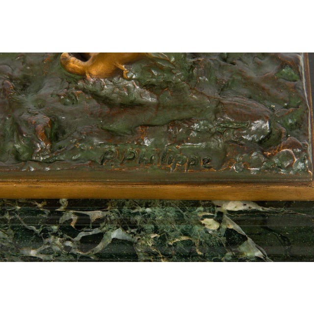 Art Deco Period Bronze Sculpture “Flute Player” by Paul Philippe For Sale - Image 9 of 12