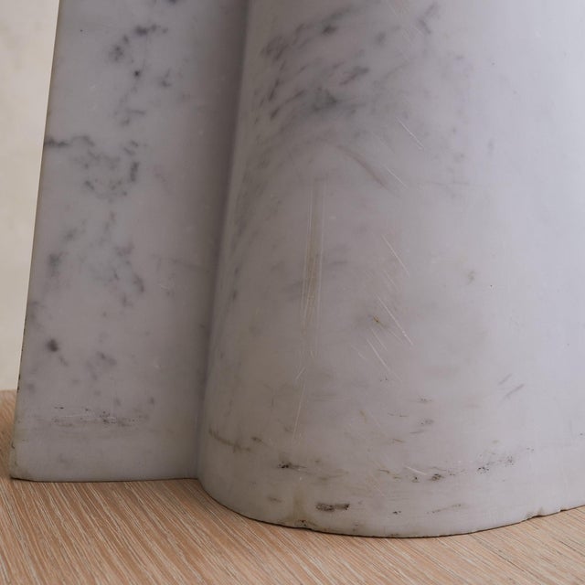 1990s French Modernist Carrara Marble Sculpture by Bertrand Créac’h For Sale In Chicago - Image 6 of 6