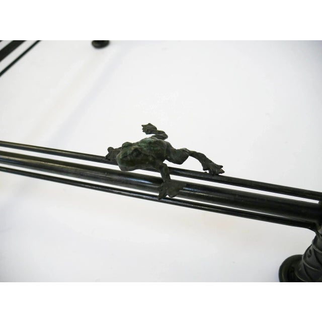 Ilana Goor Original Work ‘Rebar’ Table With Bronze Frogs For Sale In Denver - Image 6 of 13