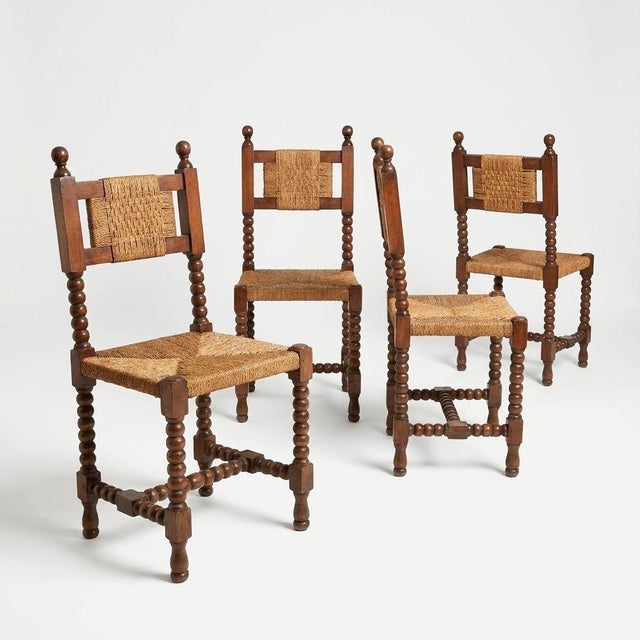 Castilian Baroque Chairs, 1900, Set of 4 For Sale - Image 6 of 6