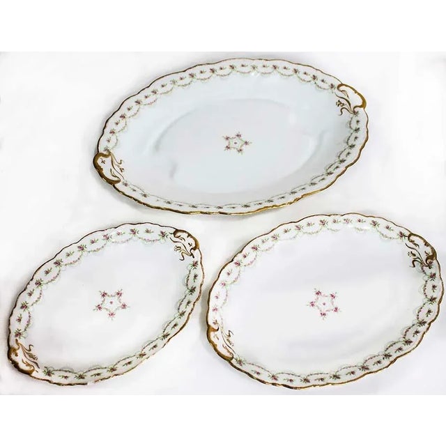 White French Country French Depose' Platters by Limoges C. Ahrenfeldt. - Set of 3 For Sale - Image 8 of 10