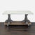 This elegant Restoration Hardware dining set includes a sturdy marble-top table and six comfortable upholstered chairs....