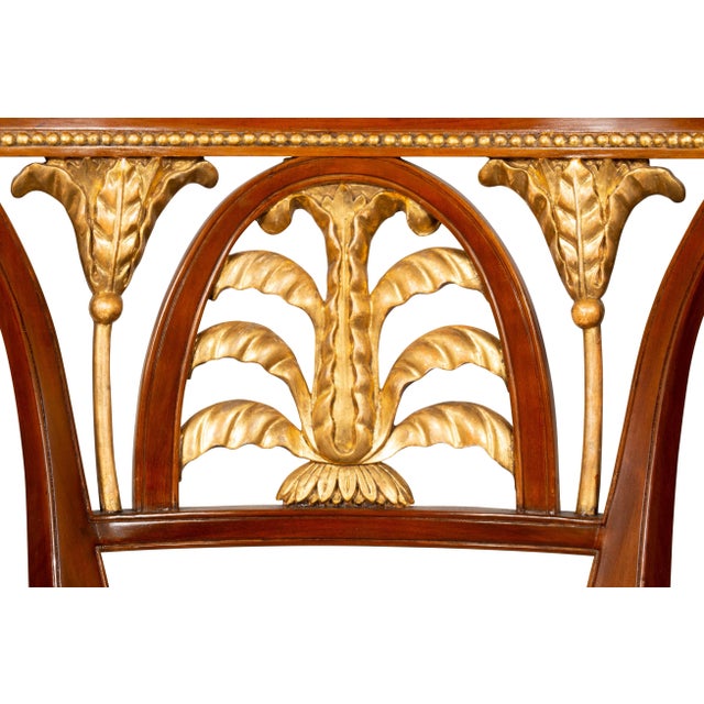 Neoclassical Baltic Neoclassical Mahogany and Giltwood Dining Chairs - Set of 10 For Sale - Image 3 of 12