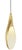 Oggetti Stillabunt by Oggetti Ceramic Pendant Light, Gold, Small For Sale - Image 4 of 5