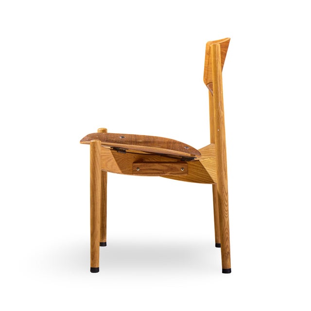 Wood Jens Risom General Purpose Mid Century Walnut Dining Chair - Set of 4 For Sale - Image 7 of 13