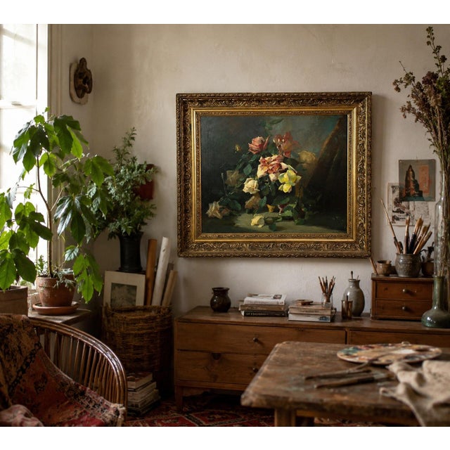 Still Life Composition, 1900s, Oil Painting on Canvas, Framed For Sale - Image 12 of 13