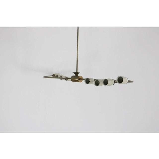 Mid-Century Modern Italian Brass Lamp, 1950s For Sale - Image 3 of 18