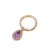 Bochic “Capri” Vintage Diamond & Amethyst Tear Drop Ring Set In 18K Gold & Silver Natural Amethyst 1.00 carats Natural...