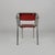 Metal Italian Art Deco Metal and Red Faux Leather Chairs, 1930s, Set of 4 For Sale - Image 7 of 18