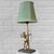Scandinavian Art Deco Table Lamp with Female in Brass and Steel, Sweden, 1920s For Sale - Image 6 of 12