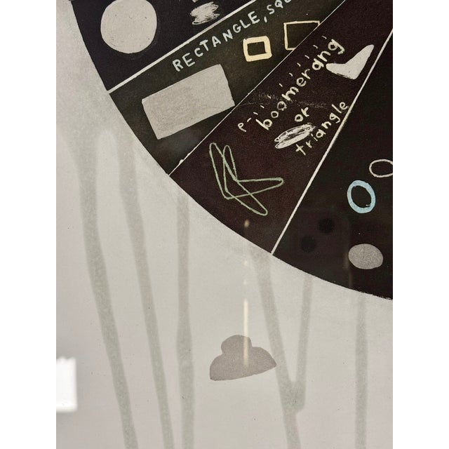 Wood Vintage Greg Colson 'Observed Shapes' Limited Edition Lithograph Signed and Dated For Sale - Image 7 of 14