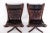 Animal Skin Set of Falcon Easy Chairs attributed to Sigurd Resell, Norway, 1970s For Sale - Image 7 of 10