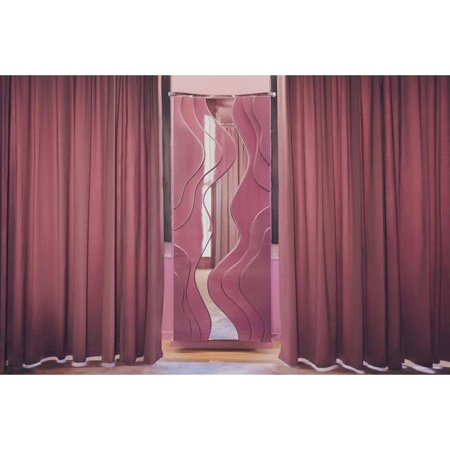 Not Yet Made - Made To Order Clelia Rectangular Floor Mirror in Fiber Wood and Metallic Coating by Wedo For Sale - Image 5 of 18