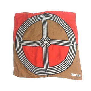 Givenchy Celtic Knot Inspired Silk Scarf 1960s For Sale
