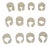 Mid-Century Swedish Ice Glass Napkin Rings attributed to Uno Westerberg for Pukeberg, 1970s, Set of 12 For Sale