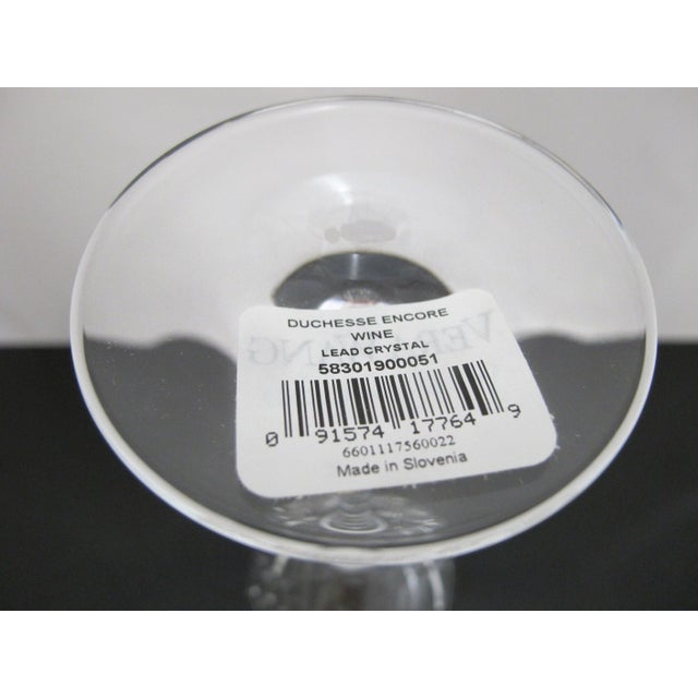 Glass Vera Wang Wedgwood Duchesse Encore 9 1/2" Red Wine Glass Unused in Box For Sale - Image 7 of 8