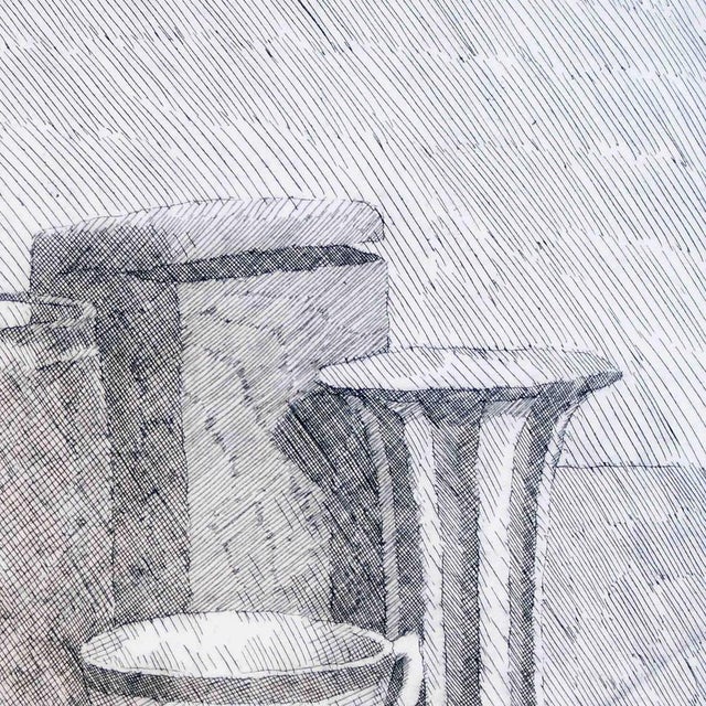 Giorgio Morandi, Still Life with Coffee Cup and Carafe, 1920s, Modern Etching For Sale - Image 3 of 5