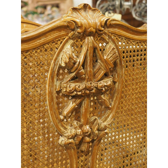Early 20th Century Early 1900s French Caned Louis XVI Style Porte-Revues Music Sheet Holder For Sale - Image 5 of 18