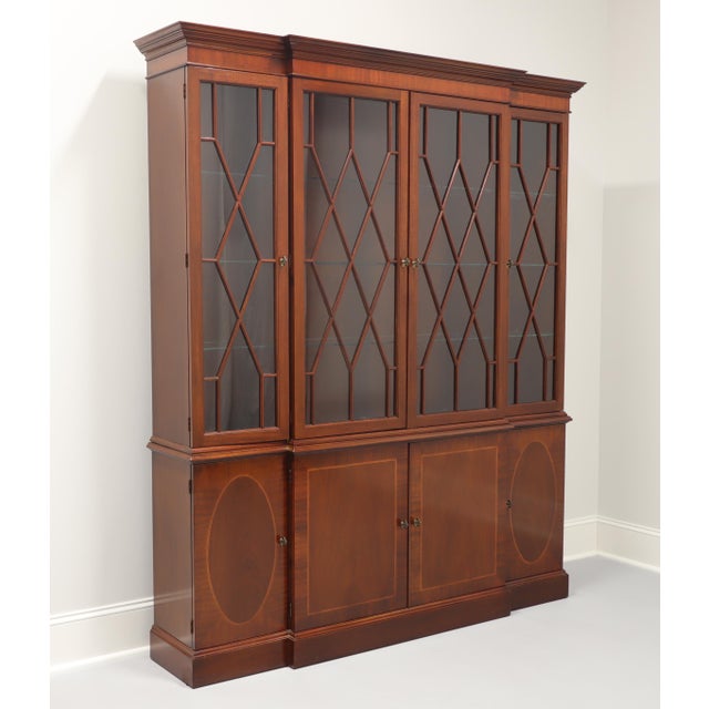 Baker Historic Charleston Inlaid Mahogany Breakfront China
