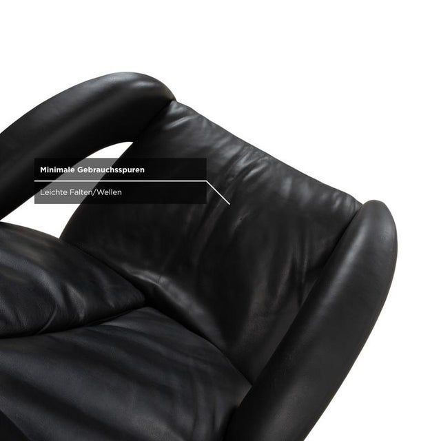 Symphony Armchair in Black Leather from Jori For Sale - Image 10 of 16