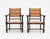 French Oak and Rush Armchairs by Charles Dudouyt, 1940s, Set of 2 For Sale - Image 9 of 9