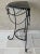 Rustic European Circa 1970 Rustic European-Inspired Demilune Wrought Iron & Steel Accent Table For Sale - Image 3 of 13