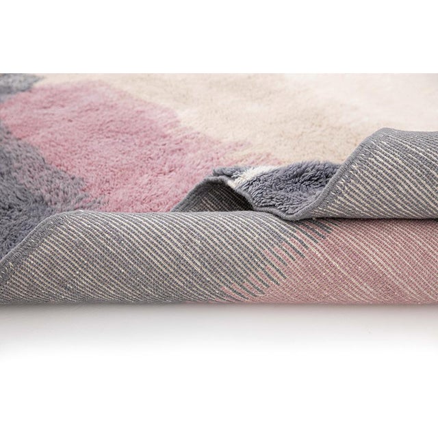 Textile Premium Hand-Knotted Moroccan Wool Rug | 11'8" X 9'4" | One of a Kind For Sale - Image 7 of 8