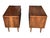 1960s Pair of Mid-Century Modern Walnut Nightstands With Recessed Pulls For Sale - Image 4 of 14