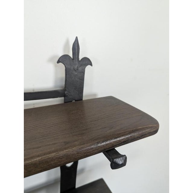 Vintage Wall Shelf in Wrought Iron For Sale - Image 5 of 7