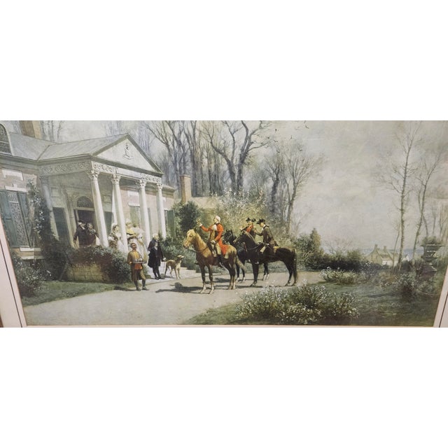1900 - 1909 Early 1900s "The Departing Guests" Original Print by Alfred Wordsworth For Sale - Image 5 of 6